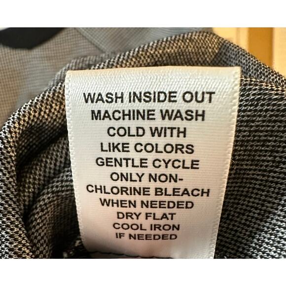 Elle Women's Short Sleeve Top Houndstooth Peter Pan Collar Size Large - Picture 4 of 5